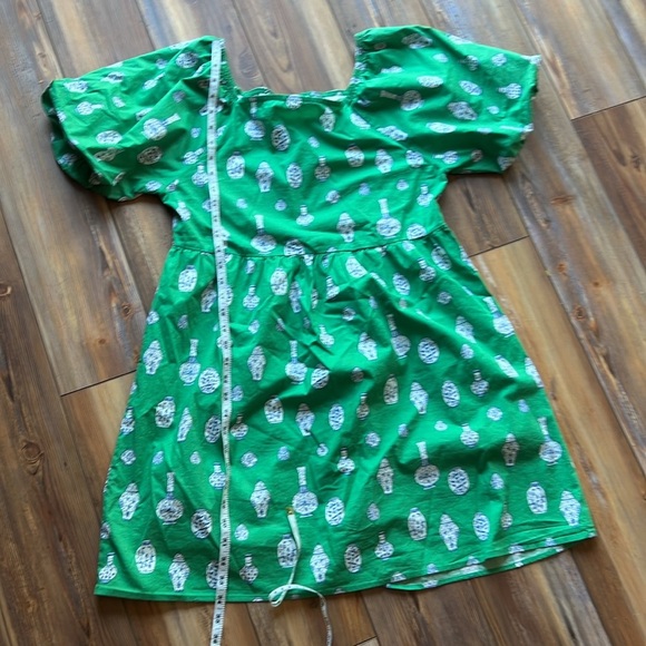 Michelle McDowell Iris Ginger Jars Pine Women's Dress Medium - Picture 10 of 11